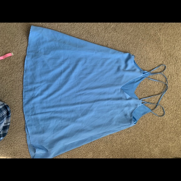 Powder Blue Shift Dress - Picture 3 of 3